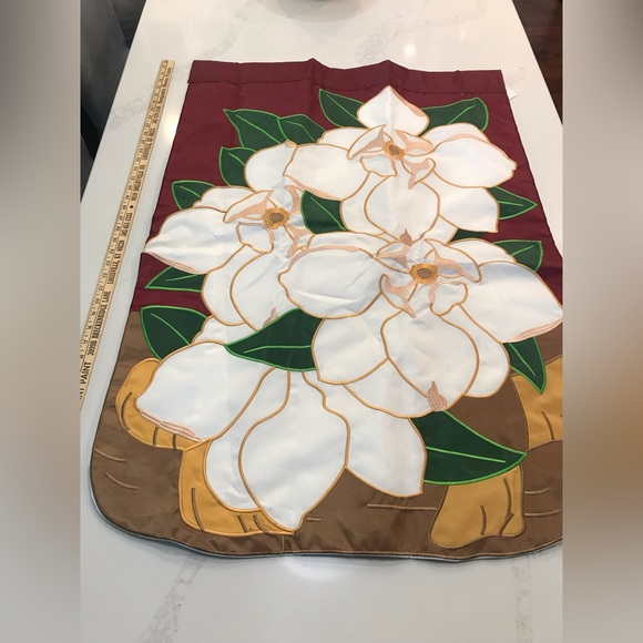 Outdoor Decorative Appliqué Flag Large Flowers NWT 29x42 - Picture 2 of 2